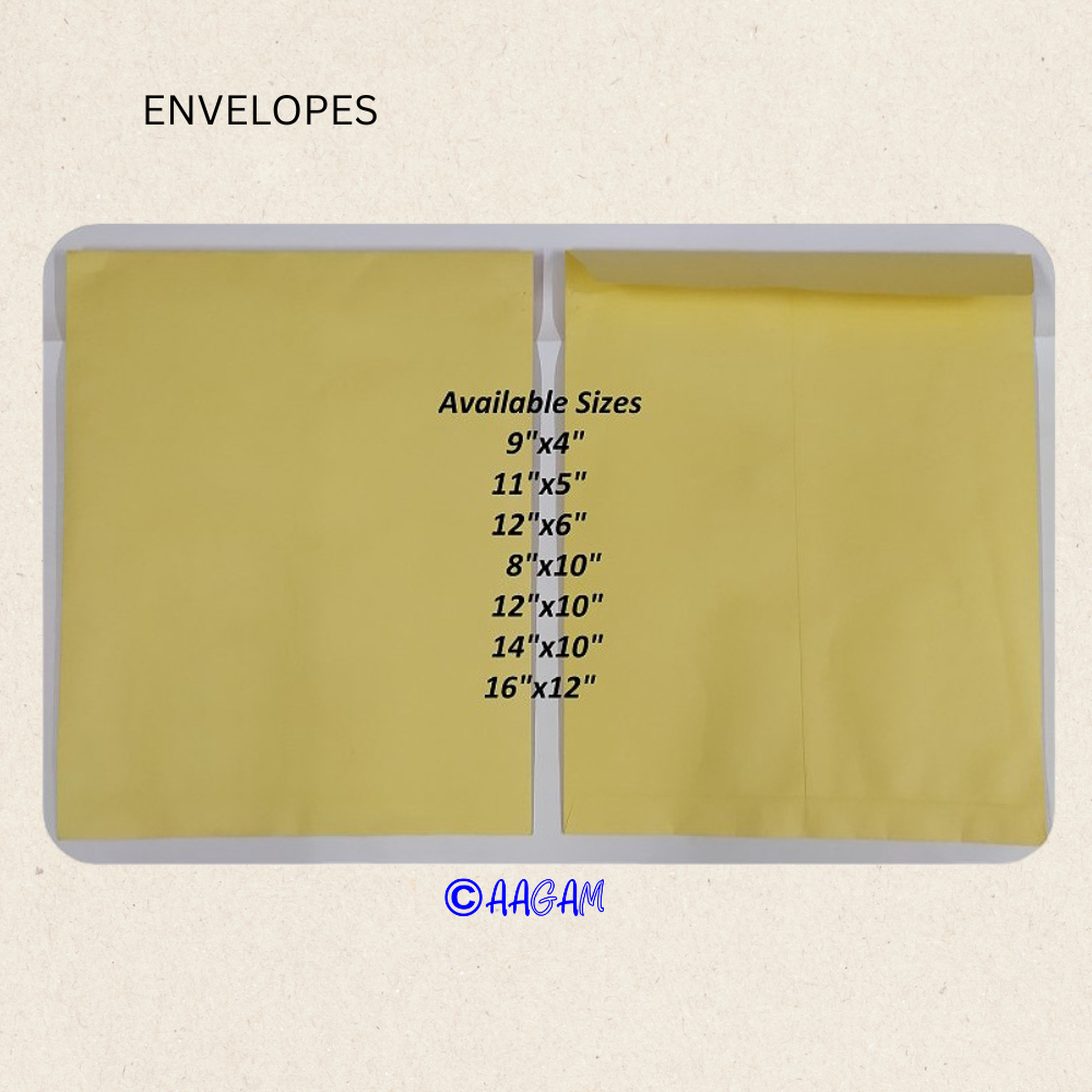 Envelopes Laminatid Yellow